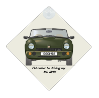 MG RV8 1993-95 (export version) Car Window Hanging Sign